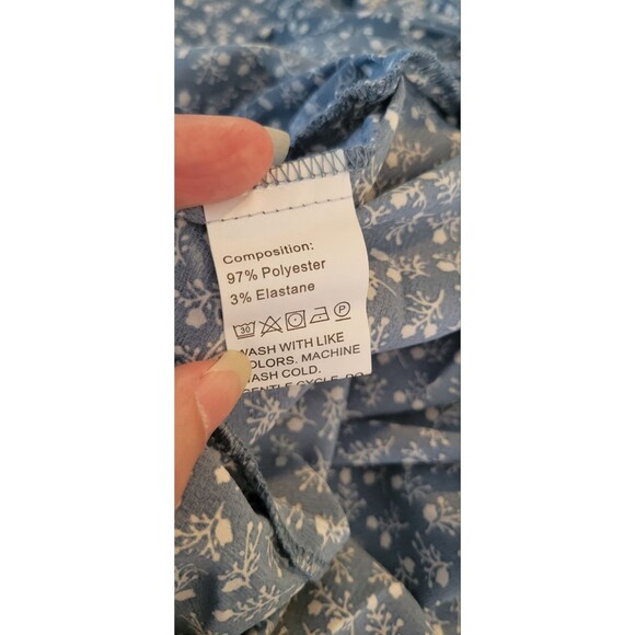 KIRUNDO Sleeveless Floral Print High Low Tie V Neck Ruffle A-Line Dress Sz S - Picture 5 of 7